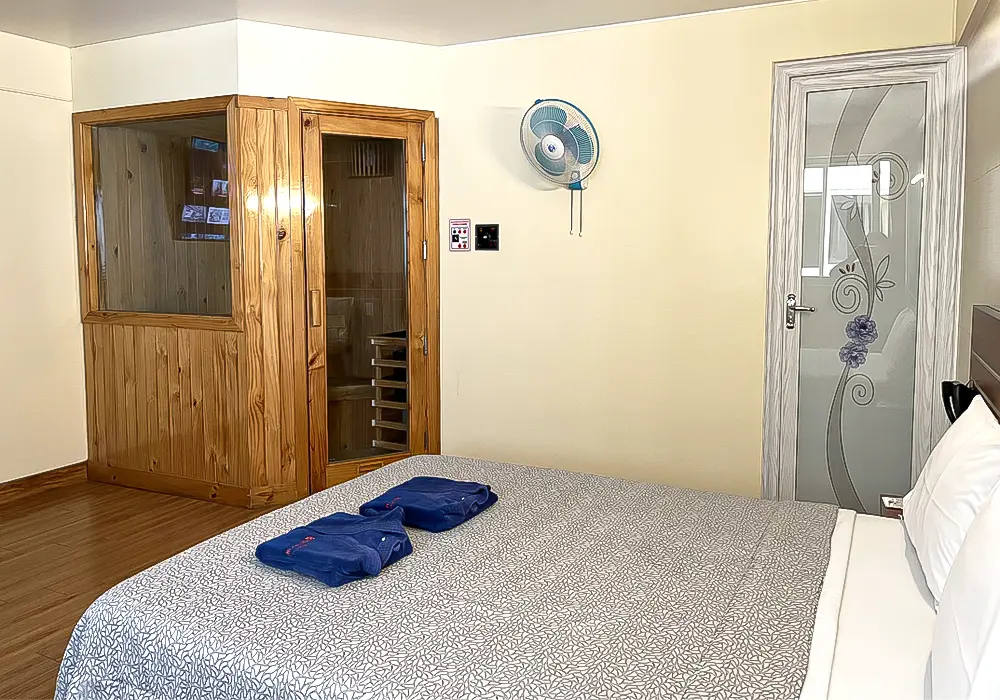 habitación con sauna seco